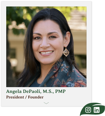 Headshot of Angela DePaoli, President and Founder of Bargas Environmental Consulting.